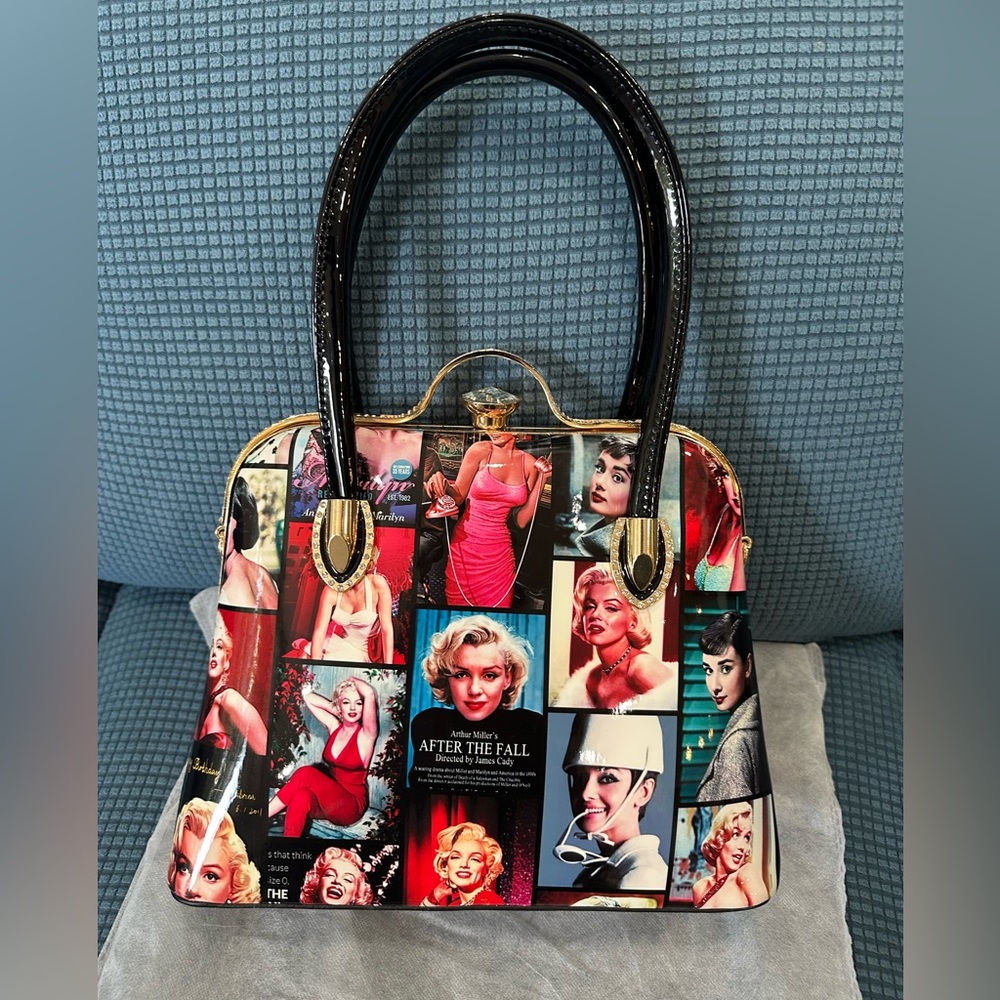Iconic Marilyn Monroe and Audrey Hepburn Handbag NWT